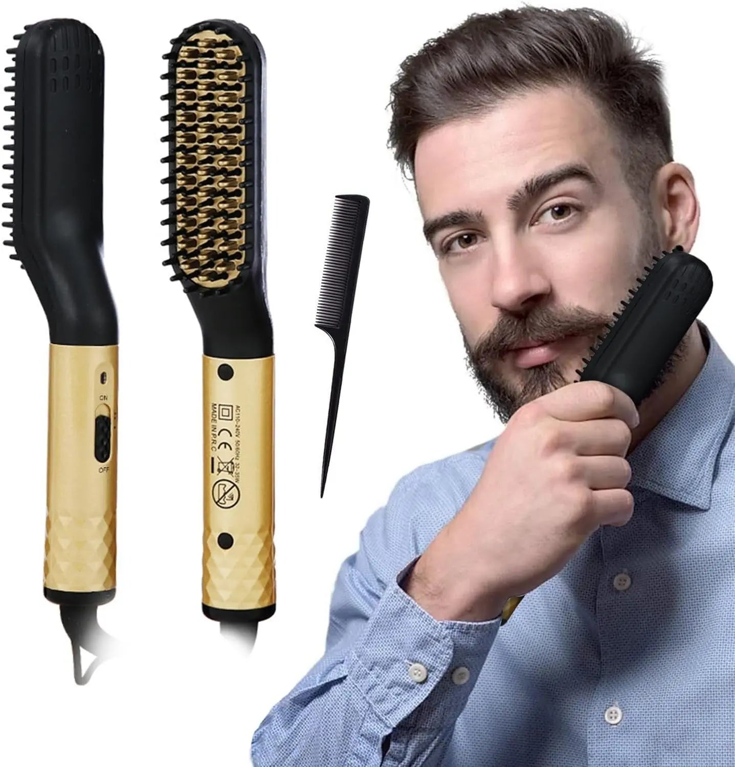 Cepillo eléctrico alisador de barba – Enovaverse