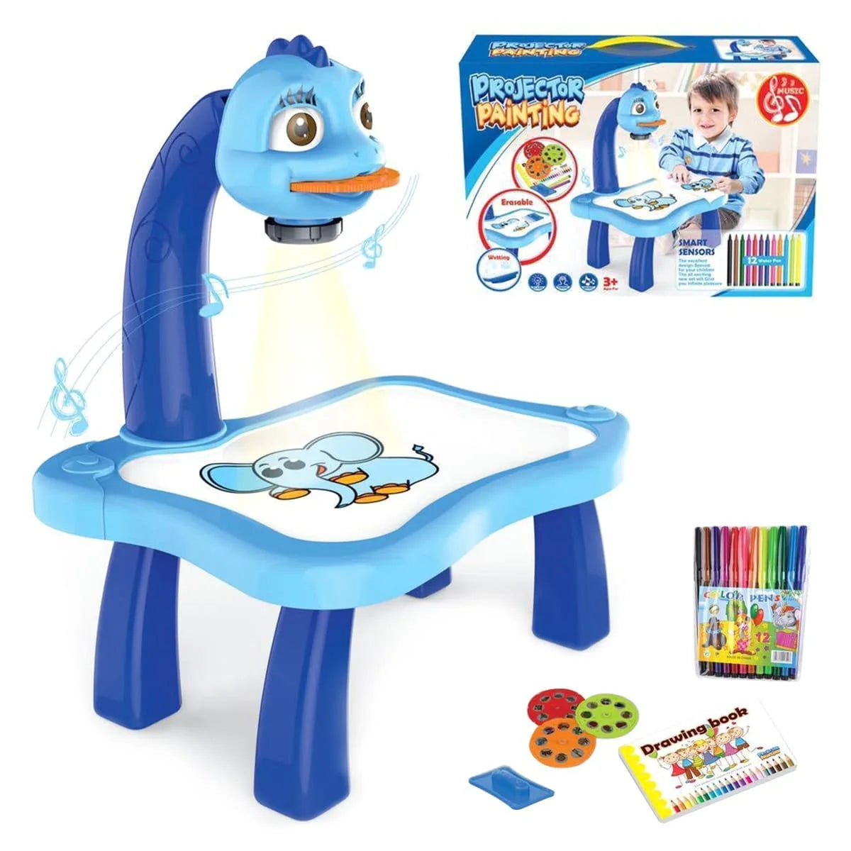 Mesa de proyector de dibujo para niños