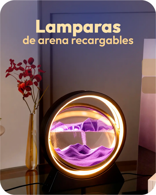 Lampara de arena recargables 3D