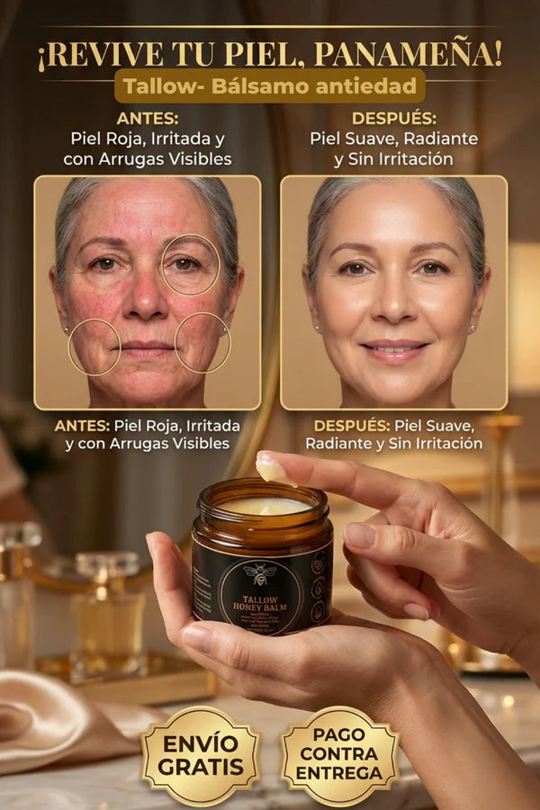 Tallow Honey Balm™ – Nutrición Intensa para Piel Seca y Maltratada