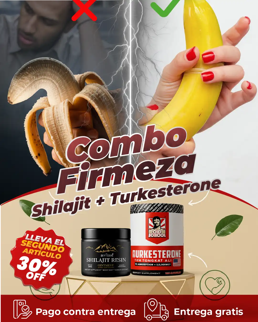 Combo Firmeza Turkesterone + Shilajit