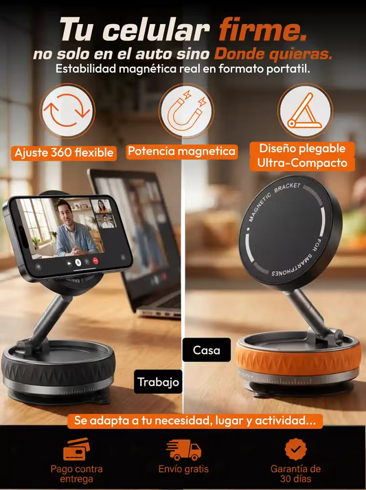 Soporte magnético para teléfonos celulares